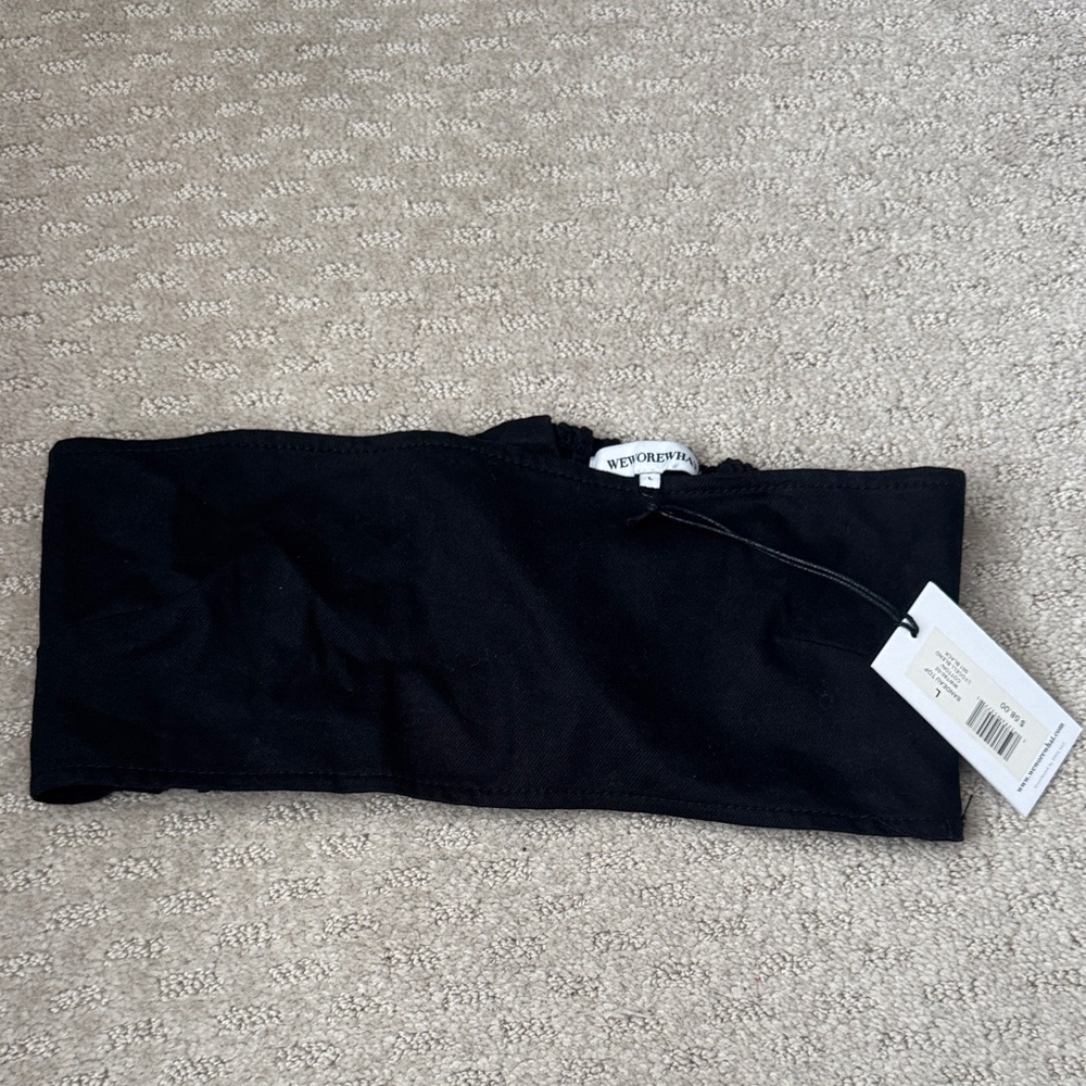 WeWoreWhat Black Tube Top